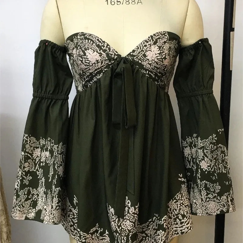 Floral Off-the-Shoulder Mini Dress