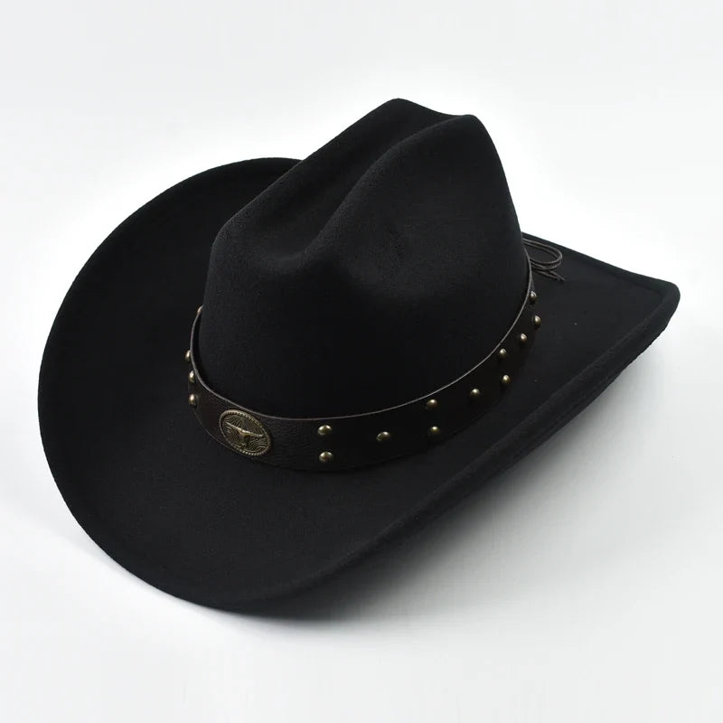 Vintage Wide Brim Western Cowboy Hat
