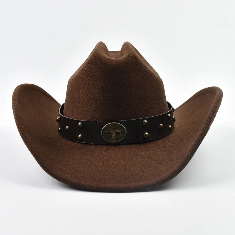 Vintage Wide Brim Western Cowboy Hat
