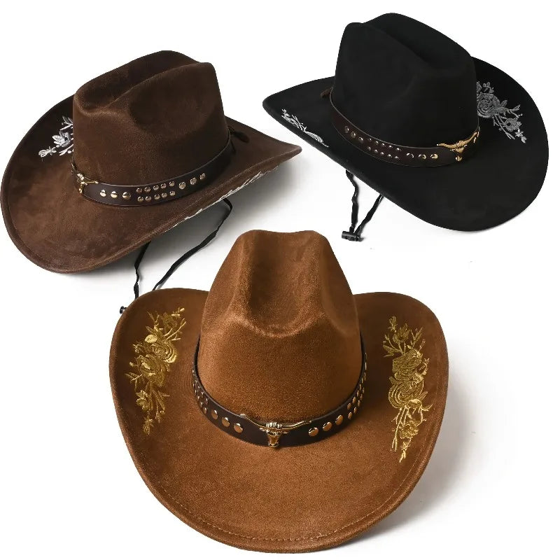 Vintage Embroidered Cowboy Hat