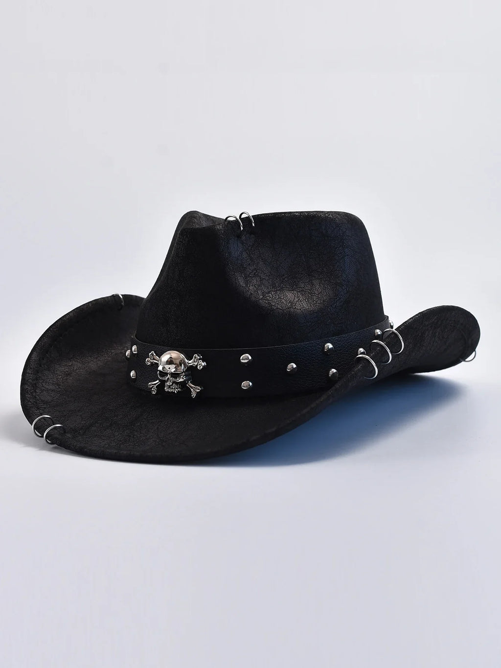 Vintage Faux Leather Western Hat
