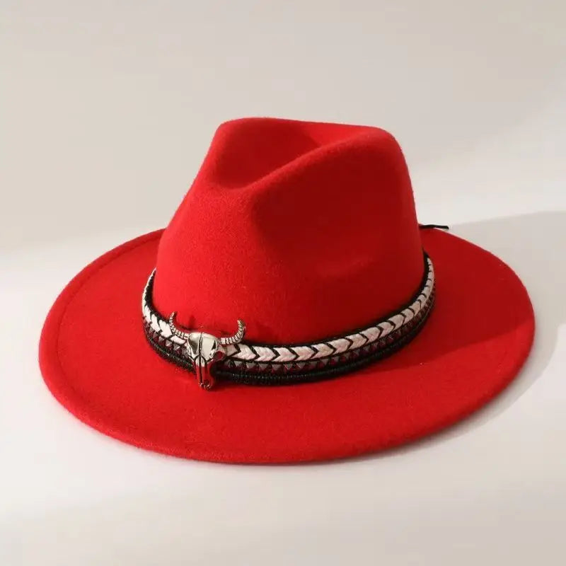 Heart-Shaped Felt Cowboy Hat