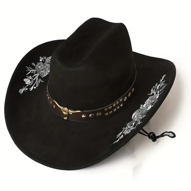 Vintage Embroidered Cowboy Hat