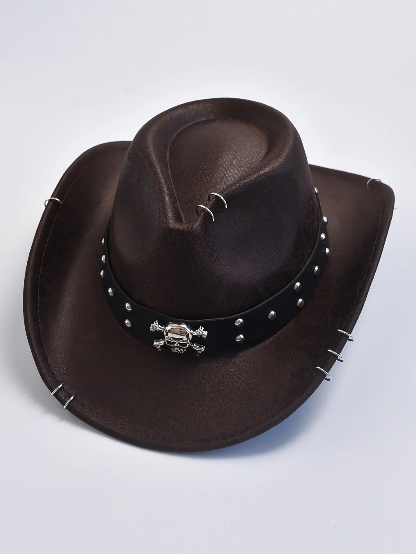 Vintage Faux Leather Western Hat