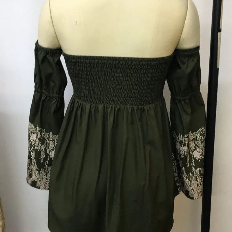 Floral Off-the-Shoulder Mini Dress