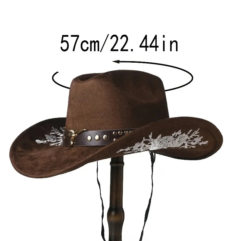 Vintage Embroidered Cowboy Hat