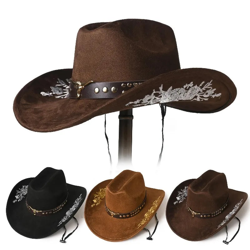 Vintage Embroidered Cowboy Hat