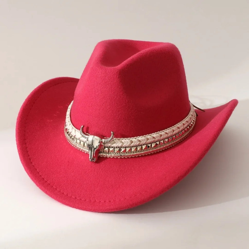 Heart-Shaped Felt Cowboy Hat