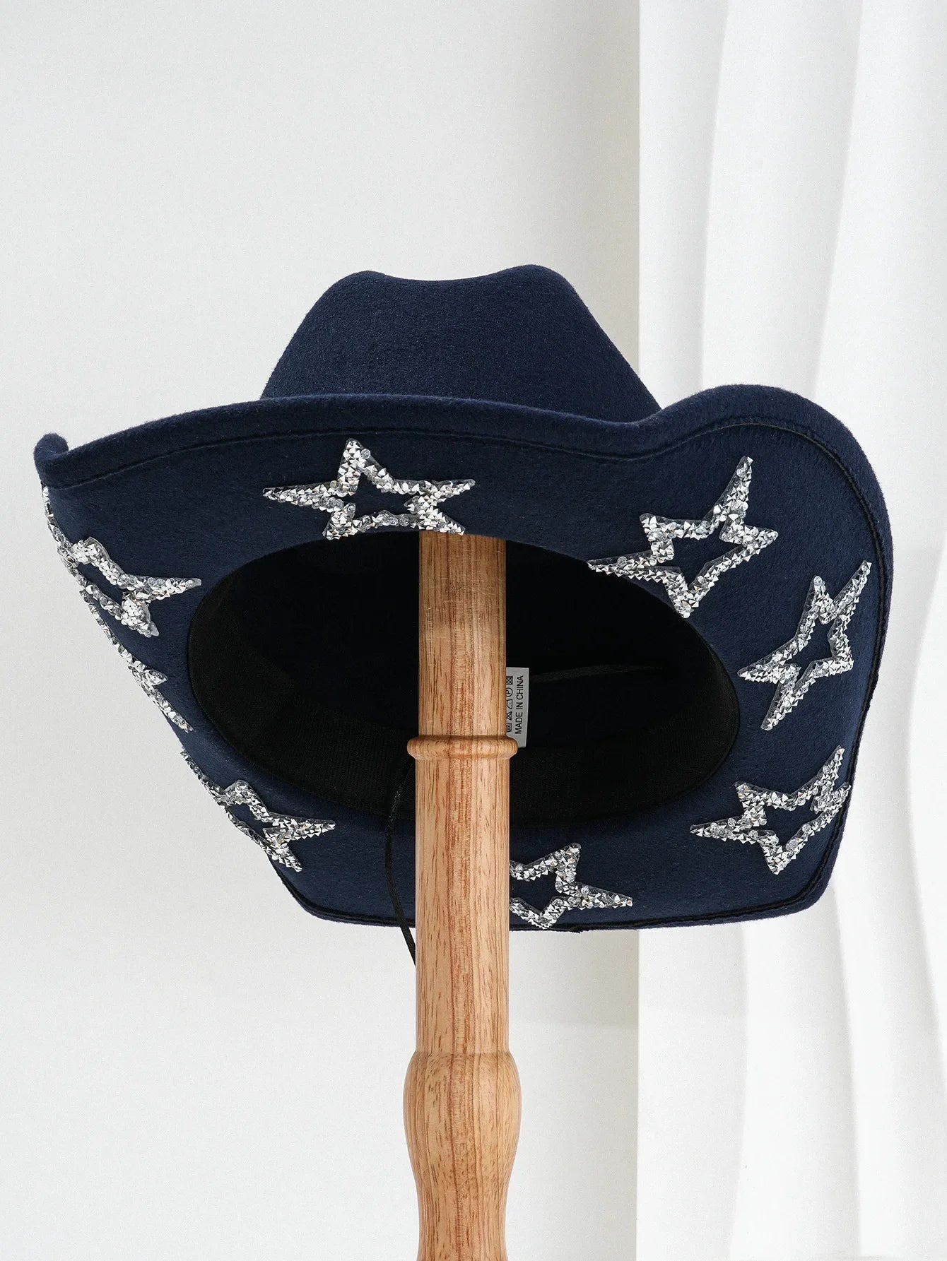 Pentagram Rhinestone Western Cowboy Hat