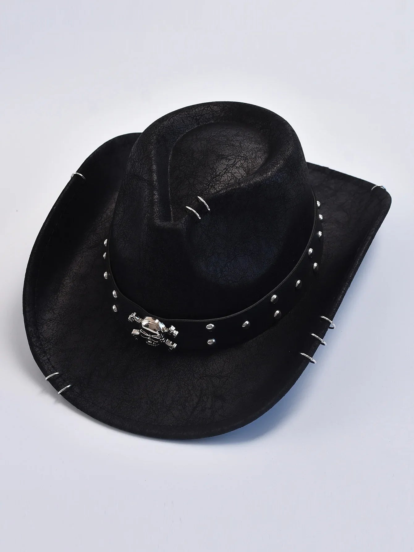 Vintage Faux Leather Western Hat