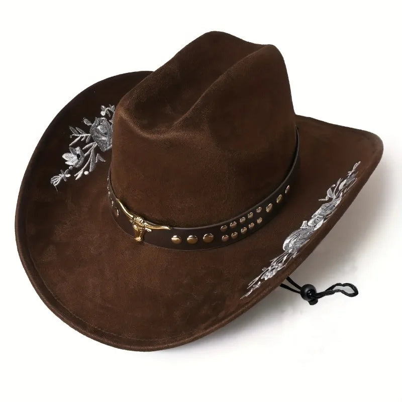 Vintage Embroidered Cowboy Hat