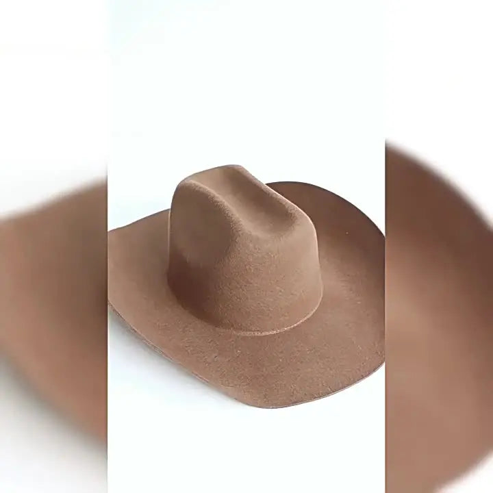 Wide Brim Wool Felt Cowboy Hat