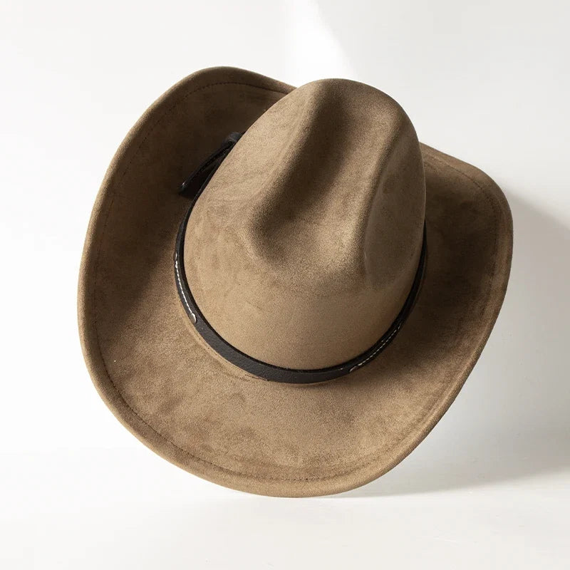 Suede Ox Head Cowboy Hat