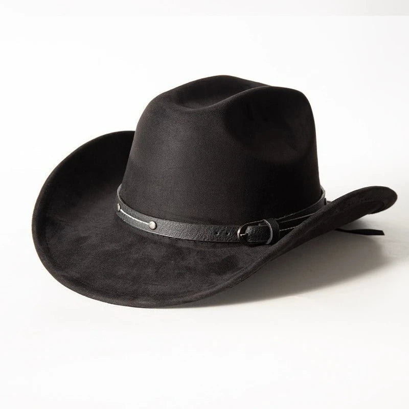 Suede Ox Head Cowboy Hat
