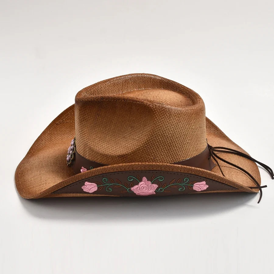 Vintage Straw Cowboy Hat