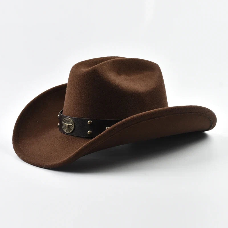 Vintage Wide Brim Western Cowboy Hat
