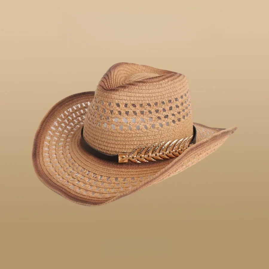 Western Woven Mesh Sun Hat
