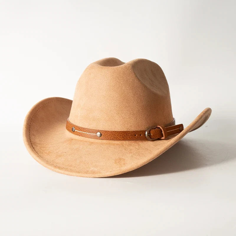 Suede Ox Head Cowboy Hat
