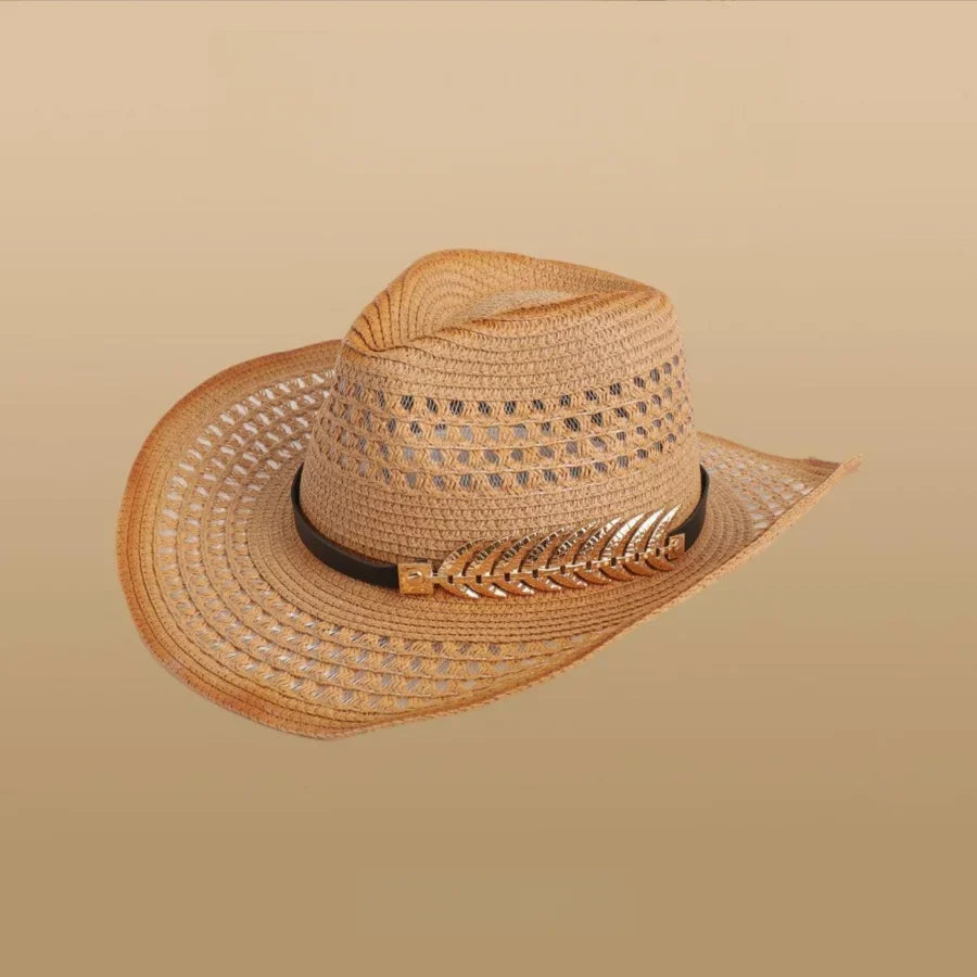 Western Woven Mesh Sun Hat