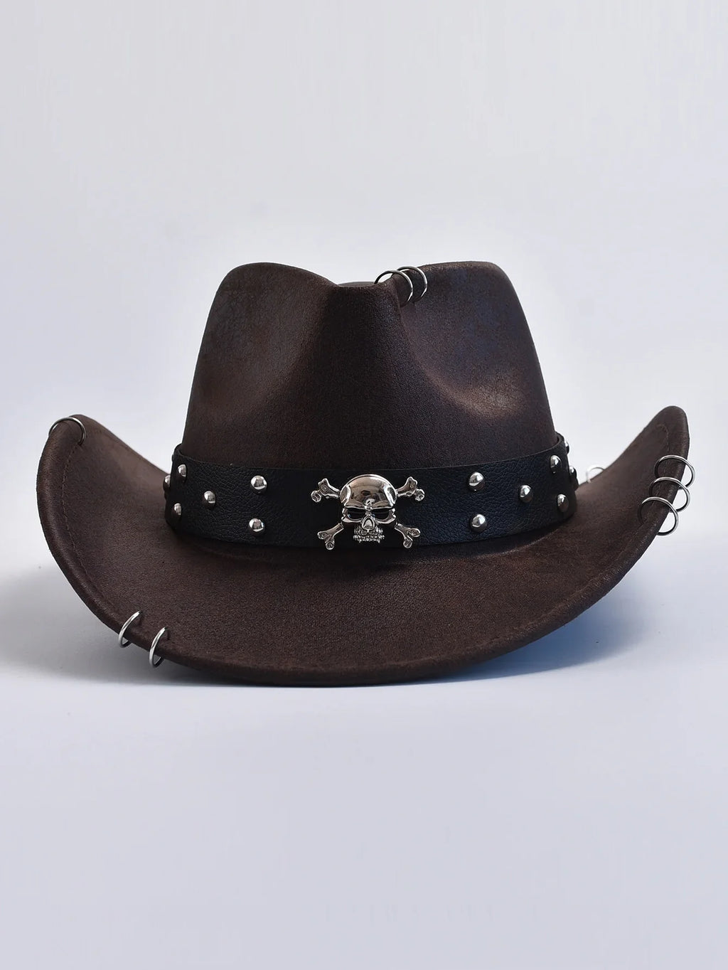 Vintage Faux Leather Western Hat