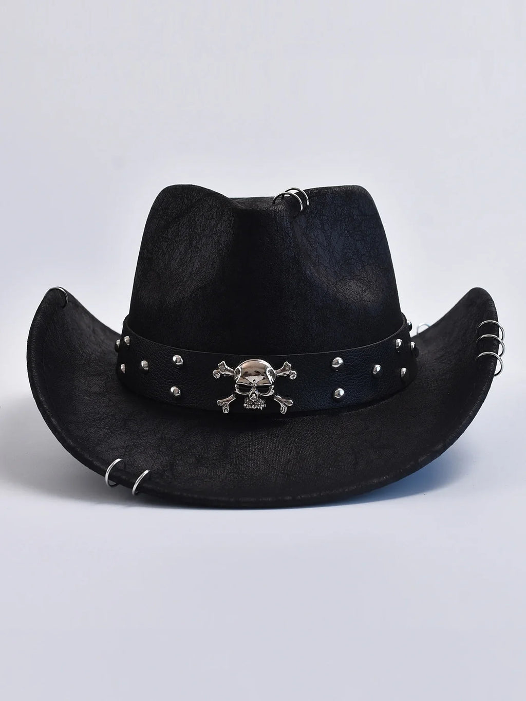 Vintage Faux Leather Western Hat