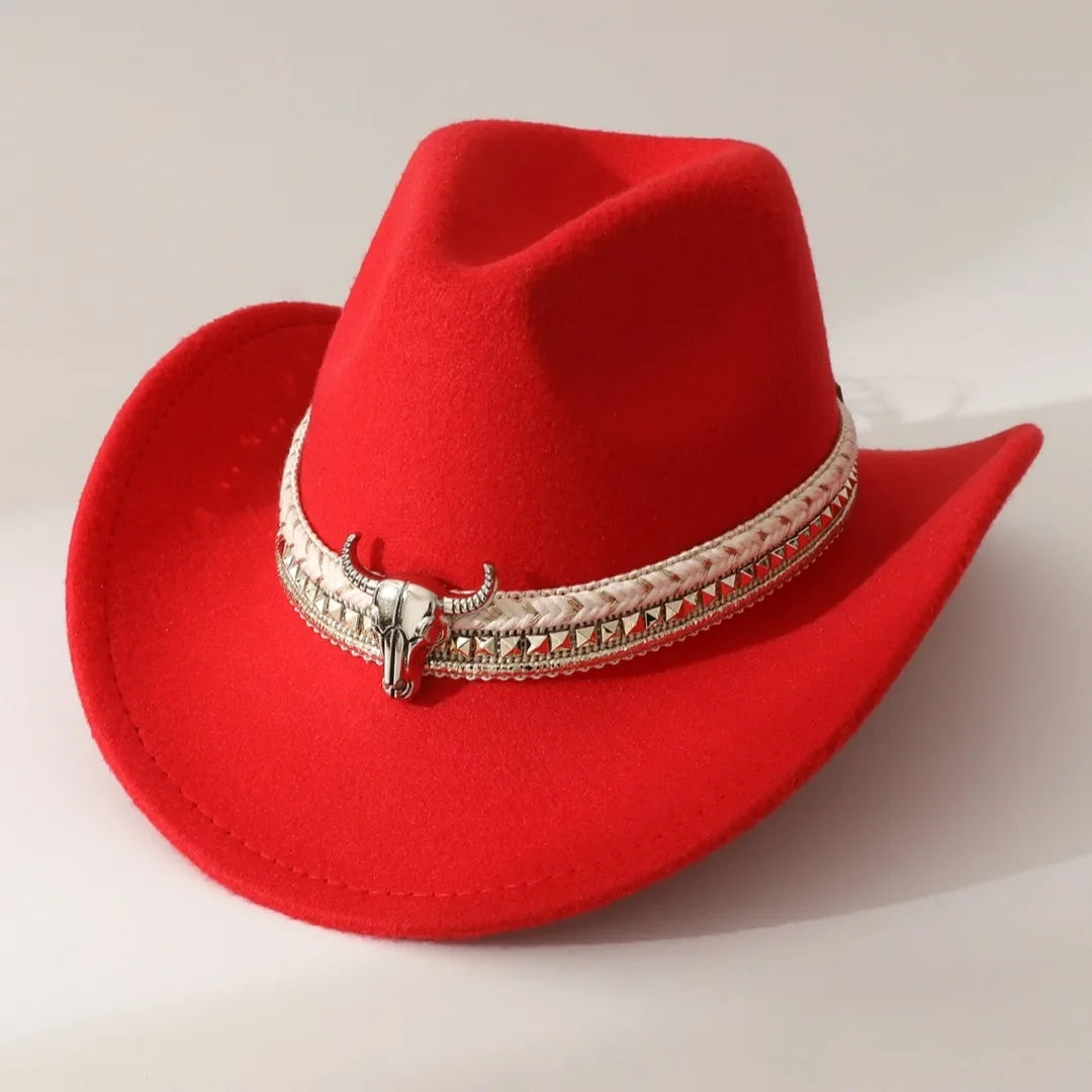 Heart-Shaped Felt Cowboy Hat